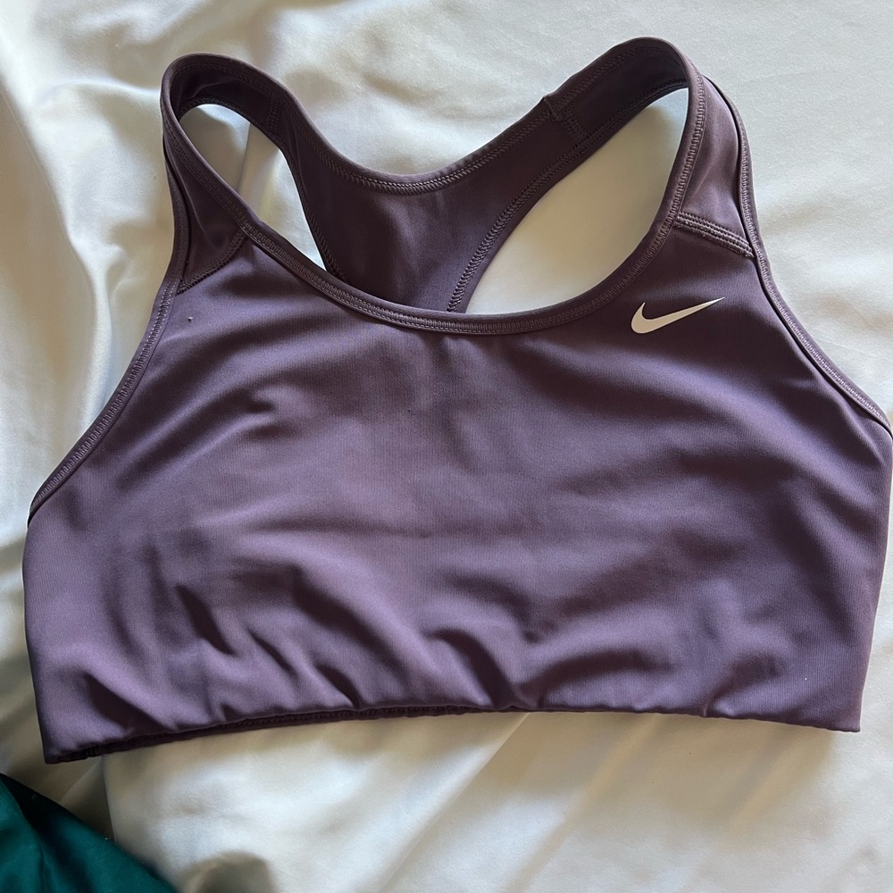 Nike Swoosh Dry-Fit Purple Sports Bra